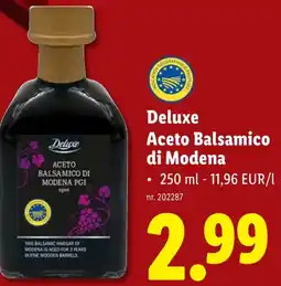 Lidl Deluxe Aceto Balsamico di Modena aanbieding