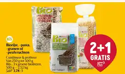 Delhaize Biorijst, -pasta, -granen of -peulvruchten aanbieding
