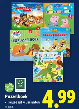Lidl Puzzelboek aanbieding