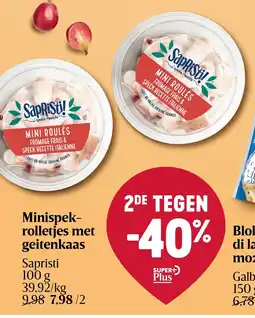 Delhaize Minispekrolletjes met geitenkaas aanbieding