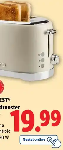 Lidl SILVERCREST Retrobroodrooster aanbieding