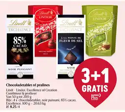 Delhaize Chocoladetablet of pralines aanbieding