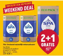 Delhaize Niet-bruisend natuurlijk mineraalwater aanbieding