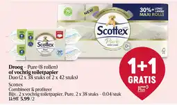 Delhaize Droog of vochtig toiletpapier aanbieding