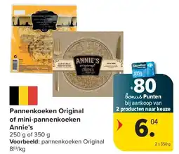 Carrefour Pannenkoeken Original of mini-pannenkoeken Annie’s aanbieding