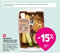 Delhaize Maaltijdbox volgens een recept van Sofie Dumont aanbieding