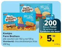 Carrefour Koekjes Farm Brothers aanbieding