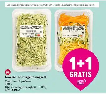 Delhaize Groente- of courgettespaghetti aanbieding