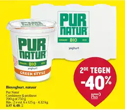 Delhaize Bioyoghurt, natuur aanbieding