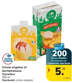 Carrefour Crème anglaise of bechamelsaus Carrefour aanbieding