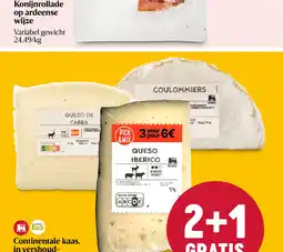 Delhaize Continentale kaas, in vershoudverpakking aanbieding