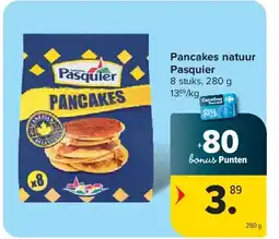Carrefour Pancakes natuur Pasquier aanbieding