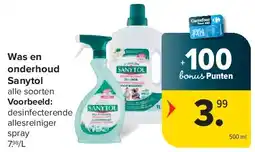 Carrefour Was en onderhoud Sanytol aanbieding