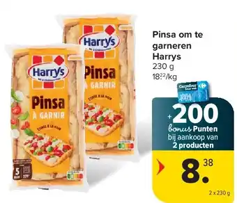 Carrefour Pinsa om te garneren Harrys aanbieding