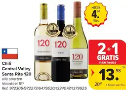 Carrefour Chili Central Valley Santa Rita 120 aanbieding