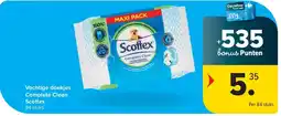 Carrefour Vochtige doekjes Complete Clean Scottex aanbieding