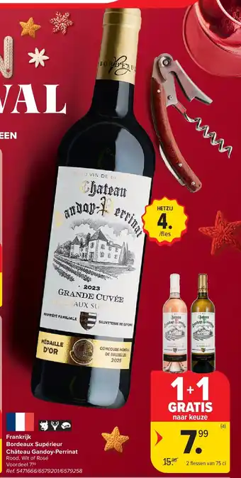 Frankrijk Bordeaux Supérieur Château Gandoy-Perrinat