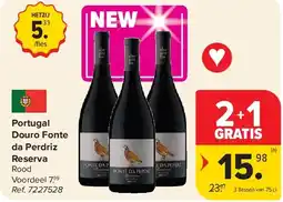 Carrefour Portugal Douro Fonte da Perdriz Reserva aanbieding