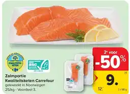 Carrefour Zalmportie Kwaliteitsketen Carrefour aanbieding