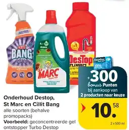 Carrefour Onderhoud Destop, St Marc en Cillit Bang aanbieding