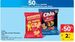 Carrefour Chips Pom-Bär of Heart Breakers Chio aanbieding