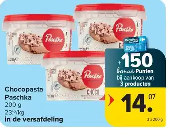 Carrefour Chocopasta Paschka aanbieding