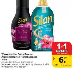 Carrefour Wasverzachter Fresh Control, Aromatherapy en Floral Essences Silan aanbieding