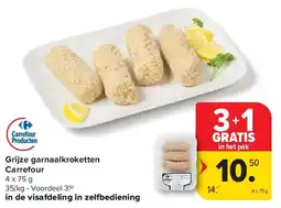 Carrefour Grijze garnaalkroketten Carrefour aanbieding