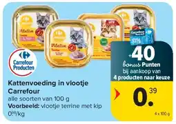 Carrefour Kattenvoeding in vlootje Carrefour aanbieding