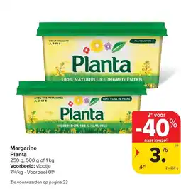 Carrefour Margarine Planta aanbieding