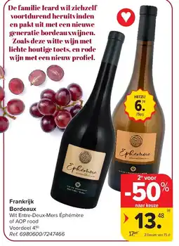 Carrefour Frankrijk Bordeaux aanbieding