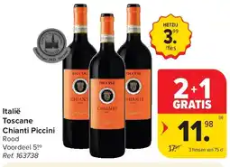 Carrefour Italië Toscane Chianti Piccini aanbieding