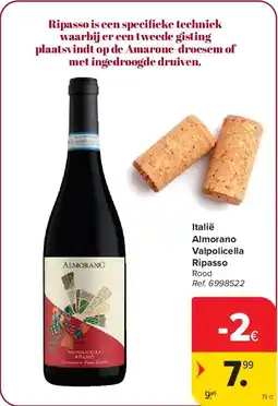 Carrefour Italië Almorano Valpolicella Ripasso aanbieding