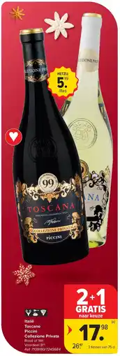 Carrefour Italië Toscane Piccini Collezione Privata aanbieding