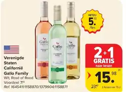 Carrefour Verenigde Staten Californië Gallo Family aanbieding