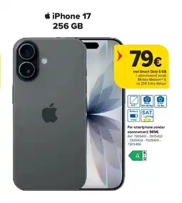 Carrefour iPhone 17 256 GB aanbieding