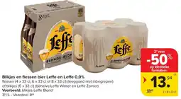 Carrefour Blikjes en fl essen bier Le e en Leffe 0,0% aanbieding