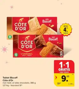 Carrefour Tablet Biscoff Côte d’Or aanbieding