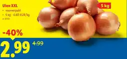 Lidl Uien XXL aanbieding