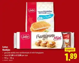 Lidl Lotus Koekjes aanbieding