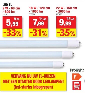 Hubo LED TL aanbieding