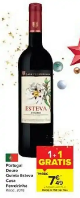 Carrefour Portugal Douro Quinta Esteva Casa Ferreirinha aanbieding