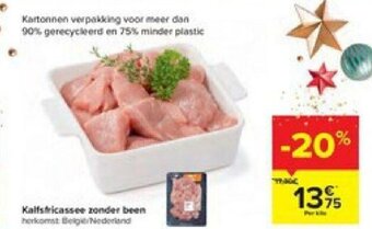 Carrefour Kalfsfricassee zonder been aanbieding