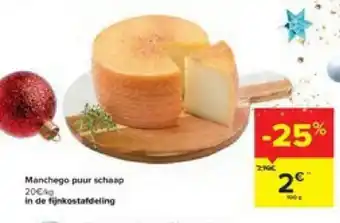 Carrefour Manchego puur schaap 900g aanbieding