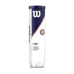 Decathlon Tennisballen Roland Garros All Court 4 stuks geel speed aanbieding