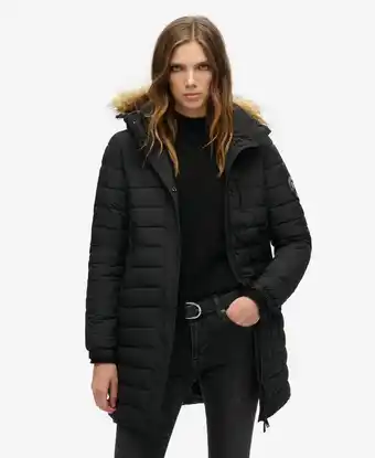 Decathlon Parka met capuchon voor dames Superdry Fuji aanbieding