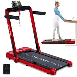 Decathlon Loopband Thunder RACE RED 105x40,5cm 14km/h FitShow opklapbaar aanbieding