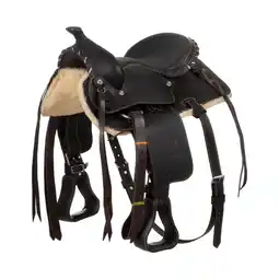 Decathlon Pony Western Saddle Silver Wire Model aanbieding