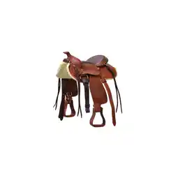 Decathlon Pony Western Saddle Silver Wire Model aanbieding