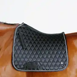 Decathlon Dressuur zadeldek voor paard 900 zwart aanbieding